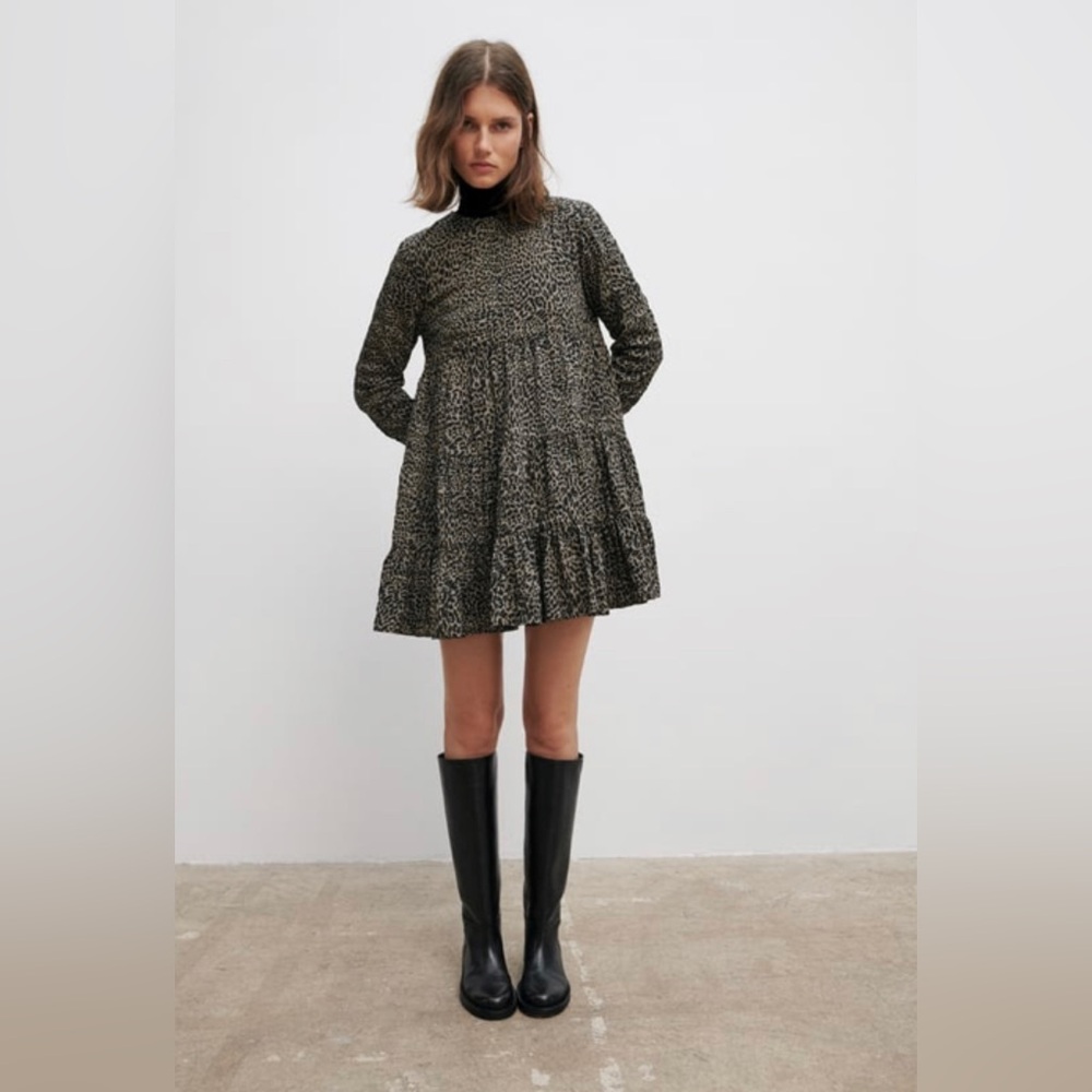Zara leopard print dress